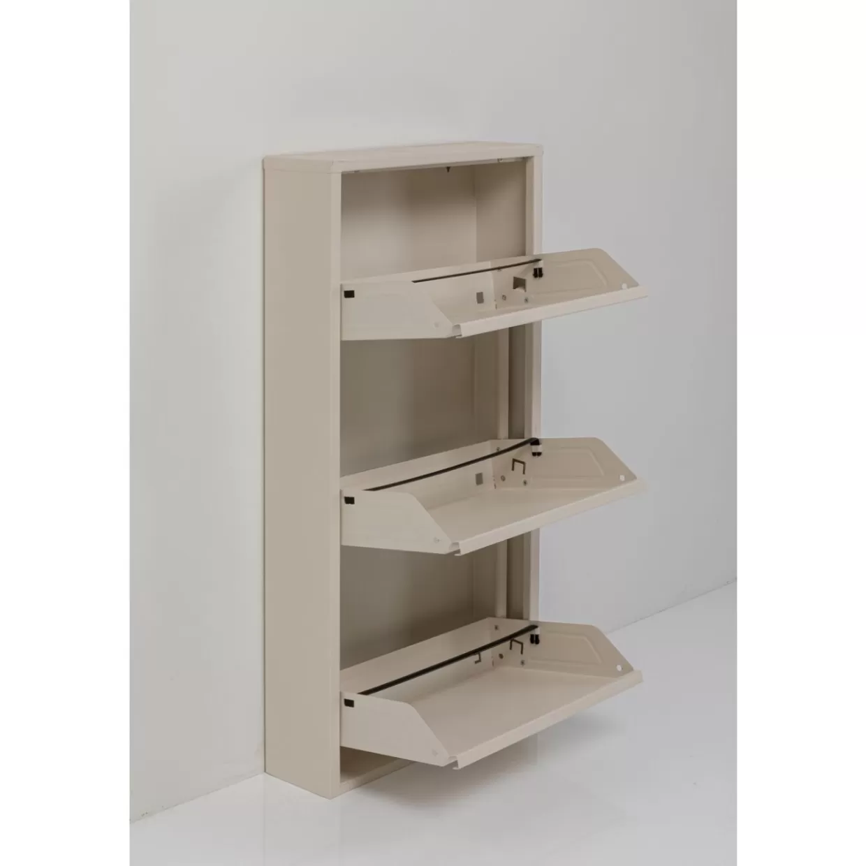 Scarpiera Elegante Caruso a 3 Livelli in Crema - Soluzione Compatta KARE Design per Organizzazione Scarpe