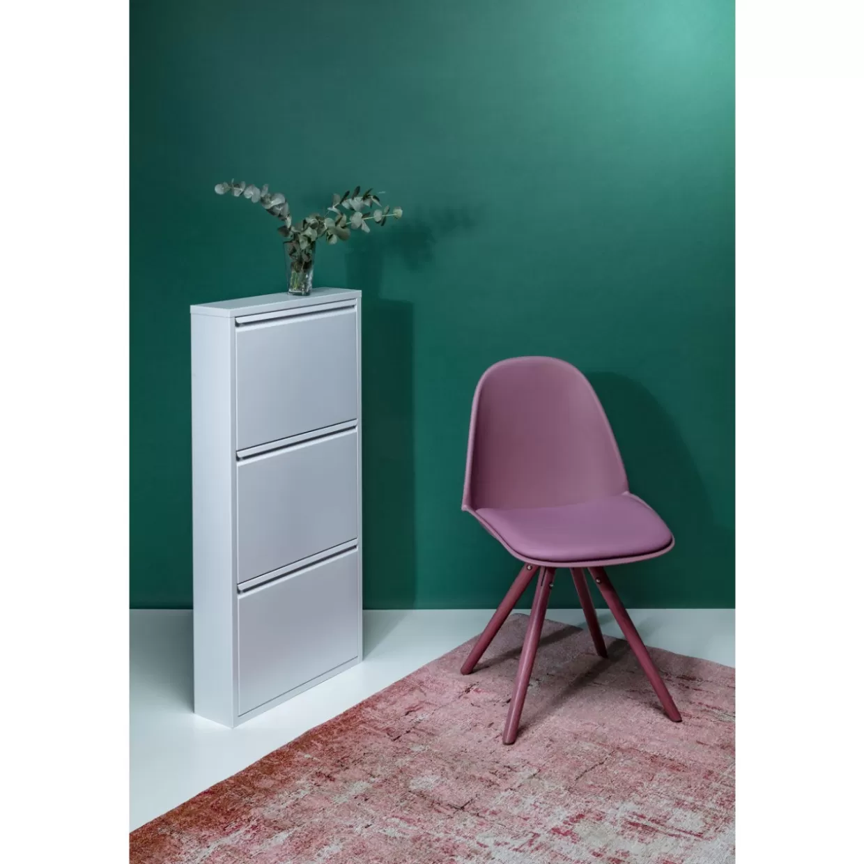 Scarpiera Caruso in Bianco - Set da 3 Ripiani Moderno per Ingresso, Design Funzionale KARE