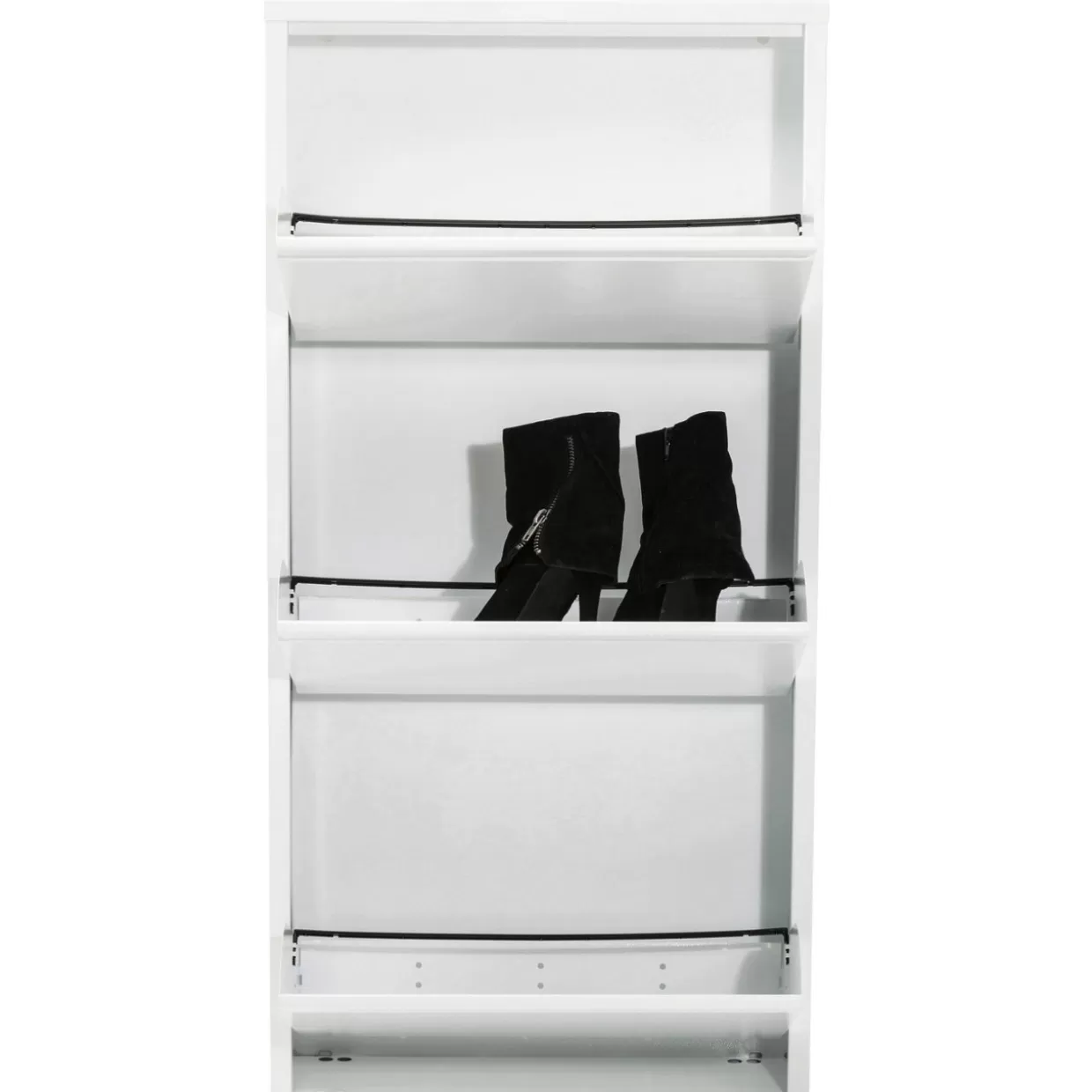 Scarpiera Caruso in Bianco - Set da 3 Ripiani Moderno per Ingresso, Design Funzionale KARE