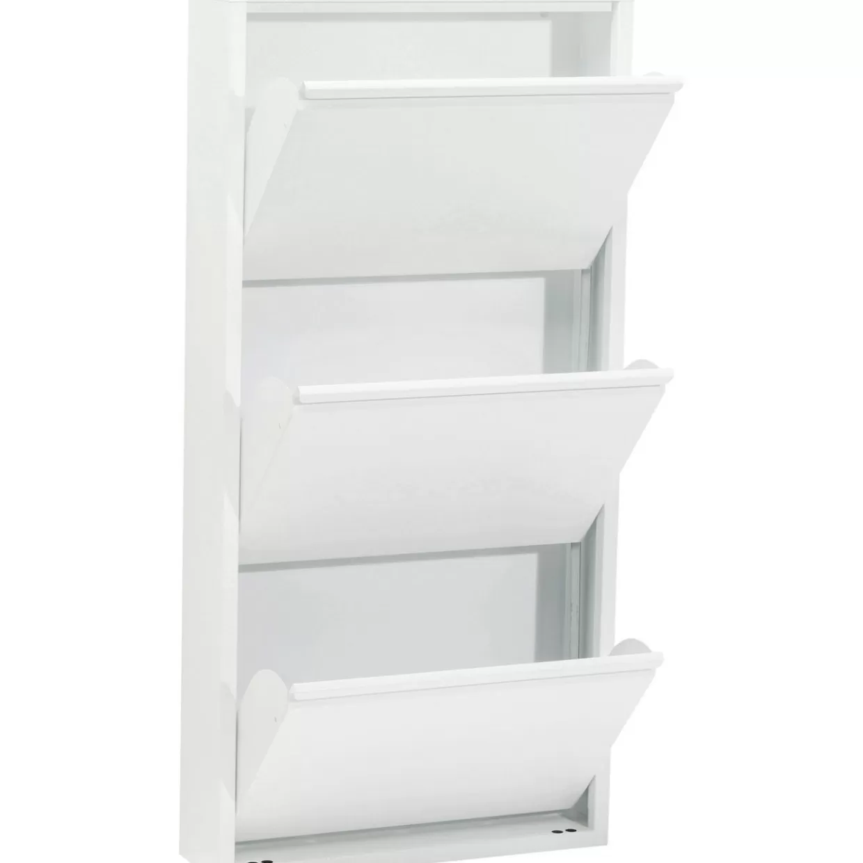 Scarpiera Caruso in Bianco - Set da 3 Ripiani Moderno per Ingresso, Design Funzionale KARE