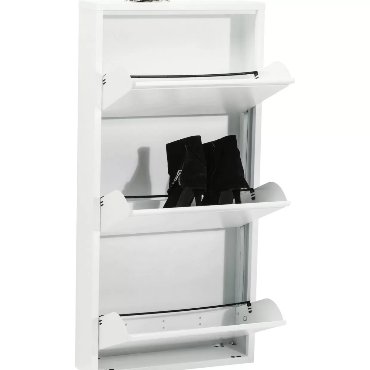 Scarpiera Caruso in Bianco - Set da 3 Ripiani Moderno per Ingresso, Design Funzionale KARE