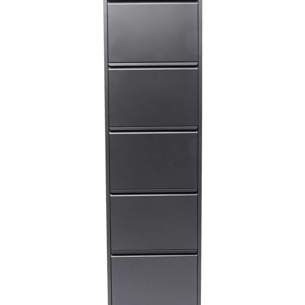 KARE Design Portascarpe Elegante Caruso 5 Antracite - Complemento Moderno per Organizzazione Scarpe