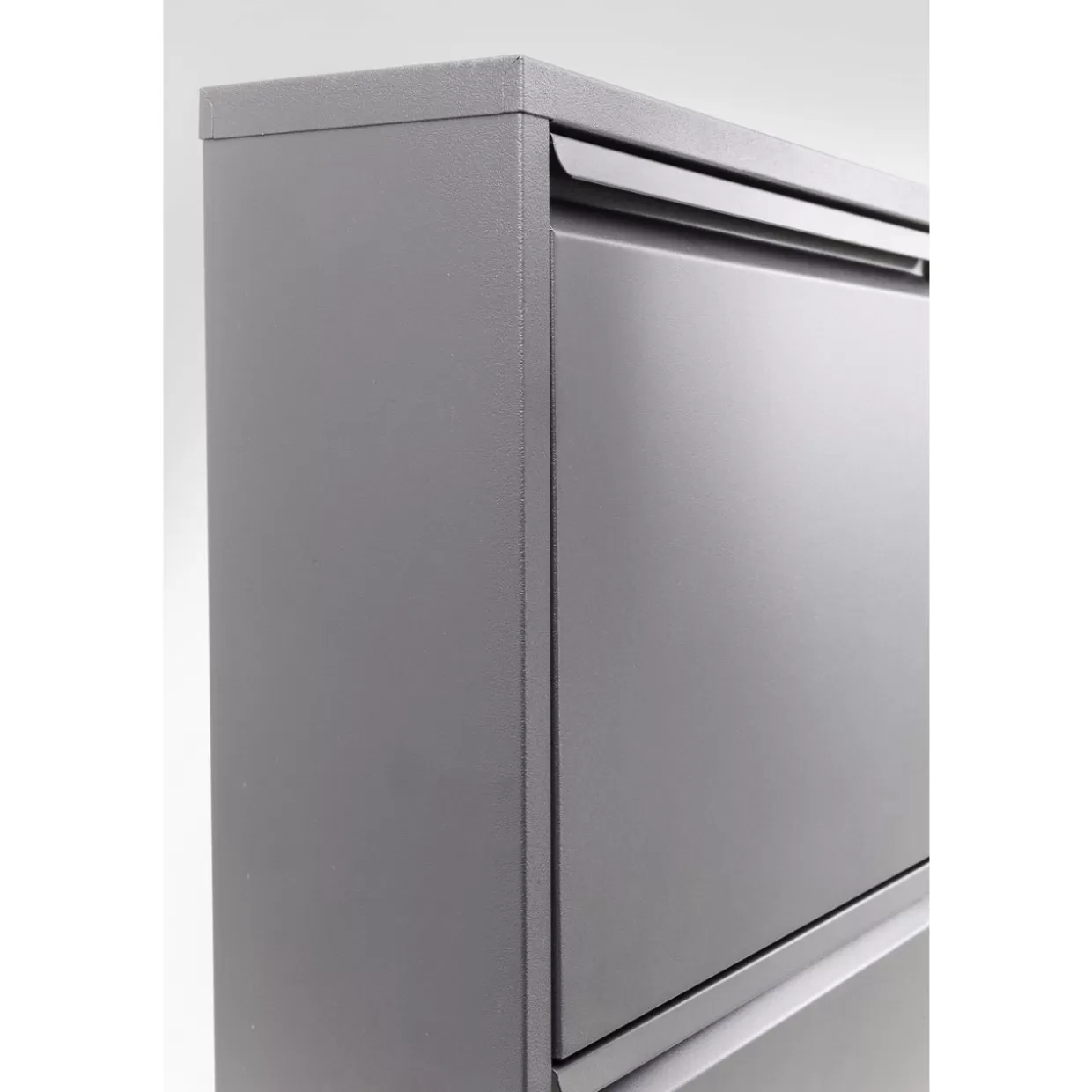 KARE Design Portascarpe Elegante Caruso 5 Antracite - Complemento Moderno per Organizzazione Scarpe