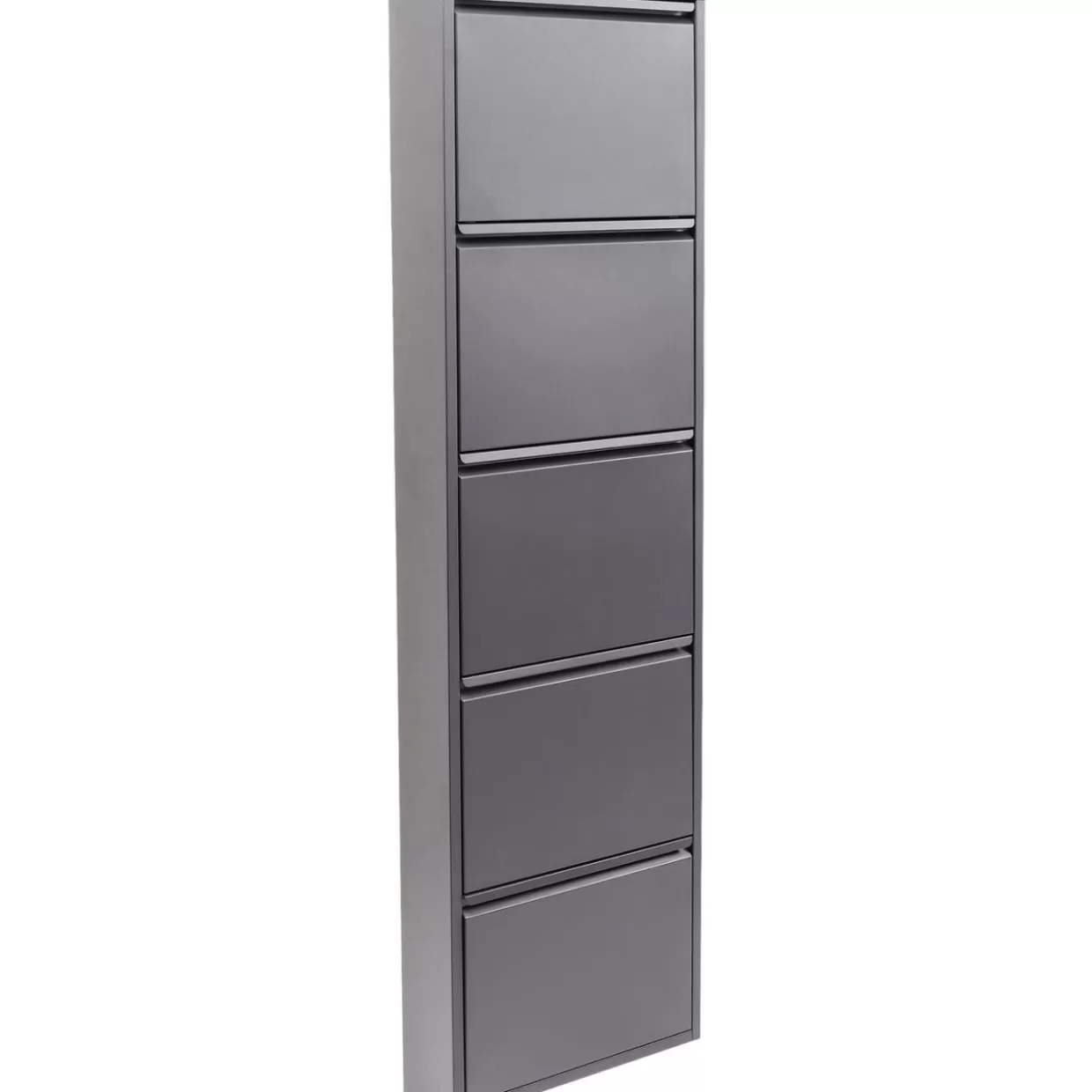 KARE Design Portascarpe Elegante Caruso 5 Antracite - Complemento Moderno per Organizzazione Scarpe