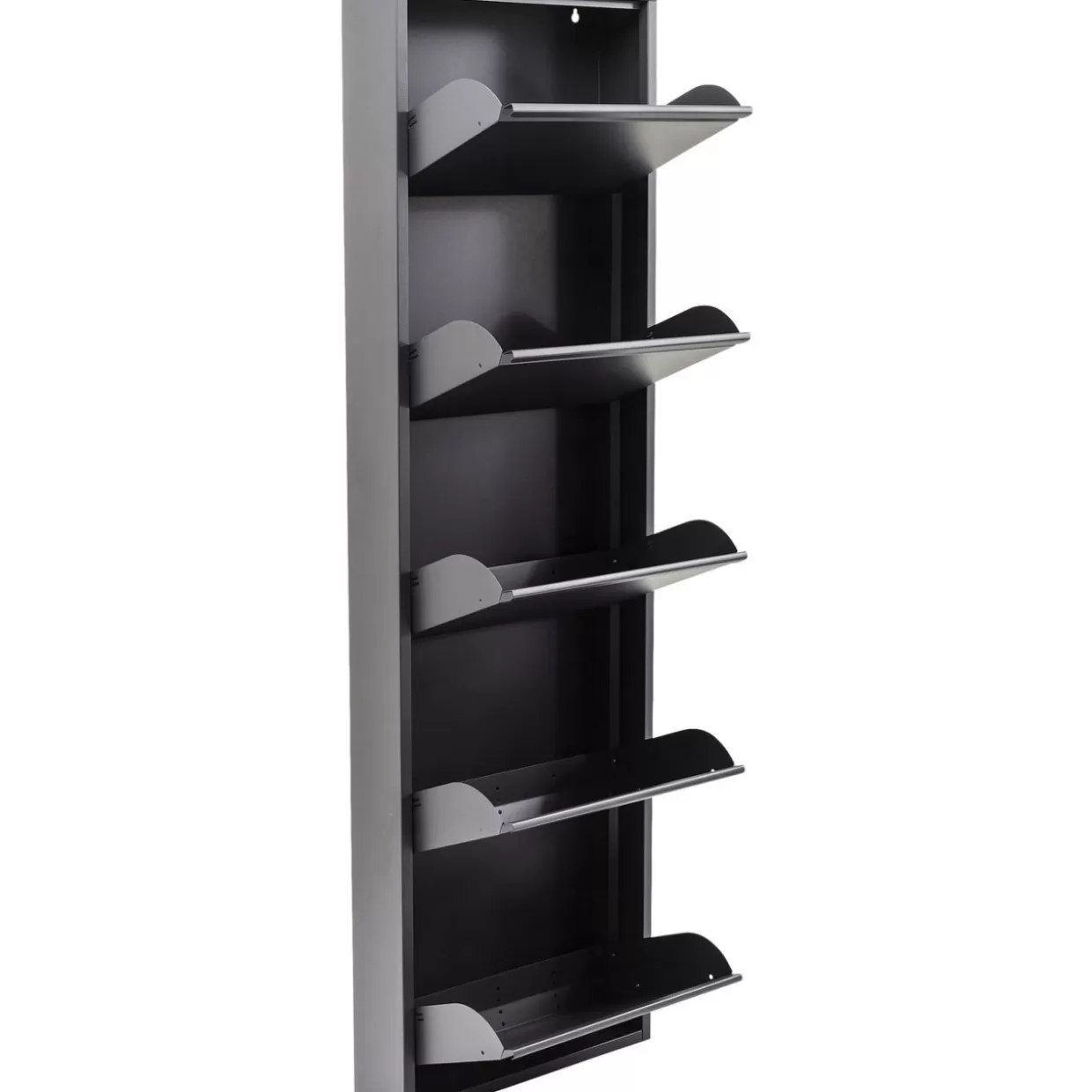 KARE Design Portascarpe Elegante Caruso 5 Antracite - Complemento Moderno per Organizzazione Scarpe