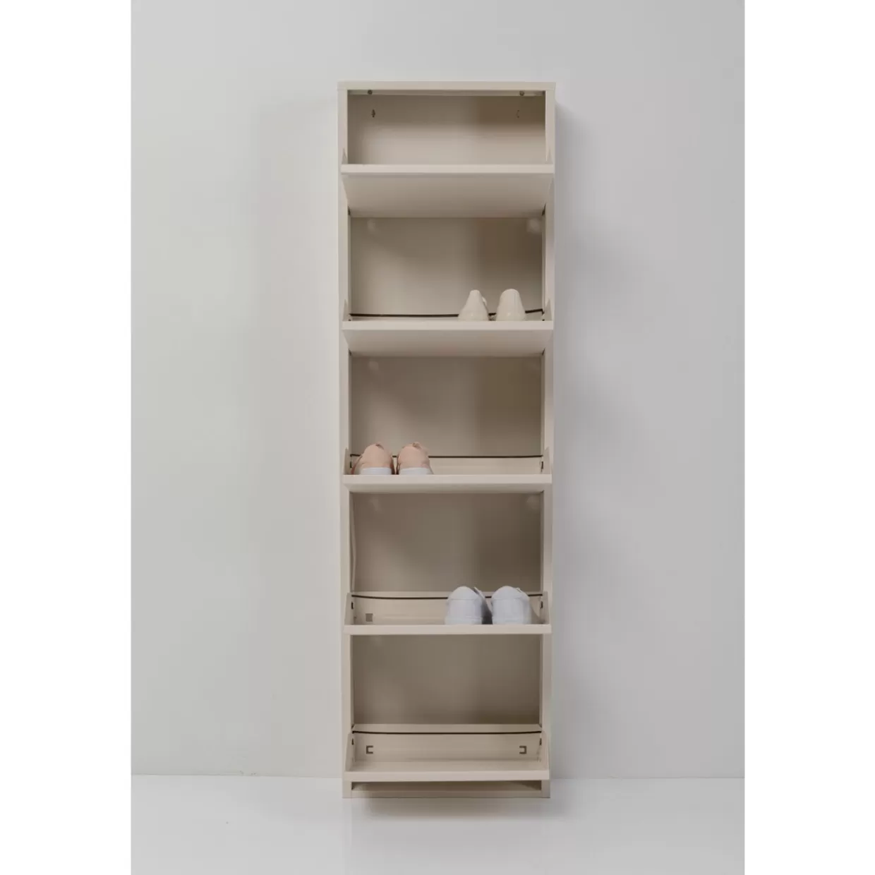 KARE Design Arredamento Creativo | Portascarpe Modulare Caruso Set 5 Pezzi in Colore Crema - Soluzioni Abitative Funzionali

(：