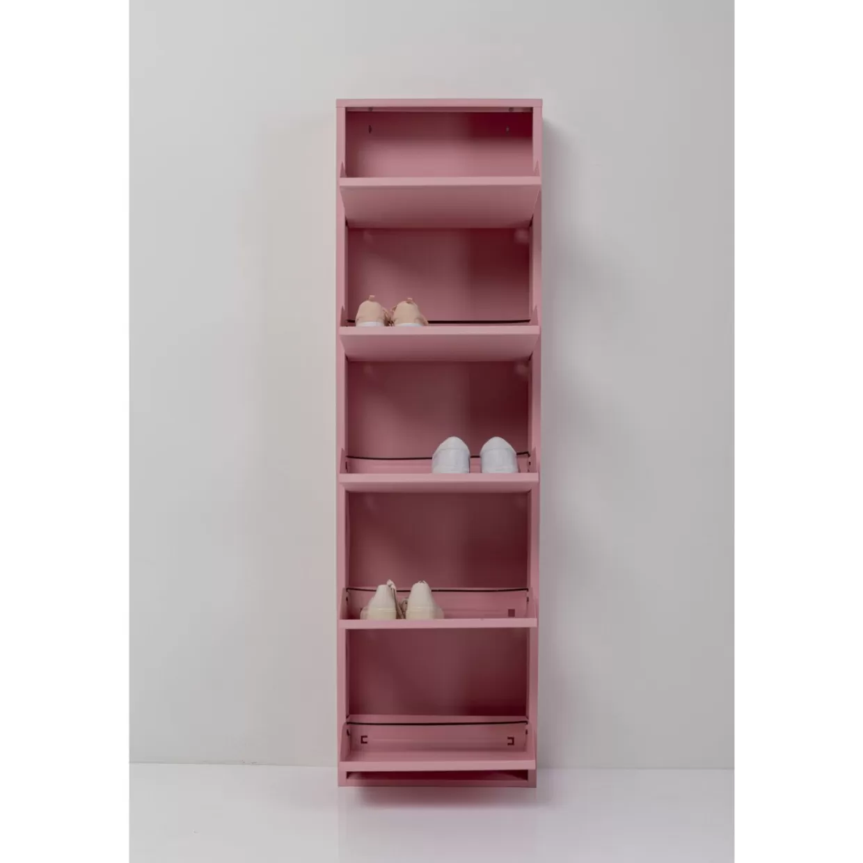 KARE Design - Arredi Compatti & Accessori | Organizzatore Scarpe Caruso 5 Ripiani in Tonalità Rosa - Soluzione Pratica con Design Accattivante