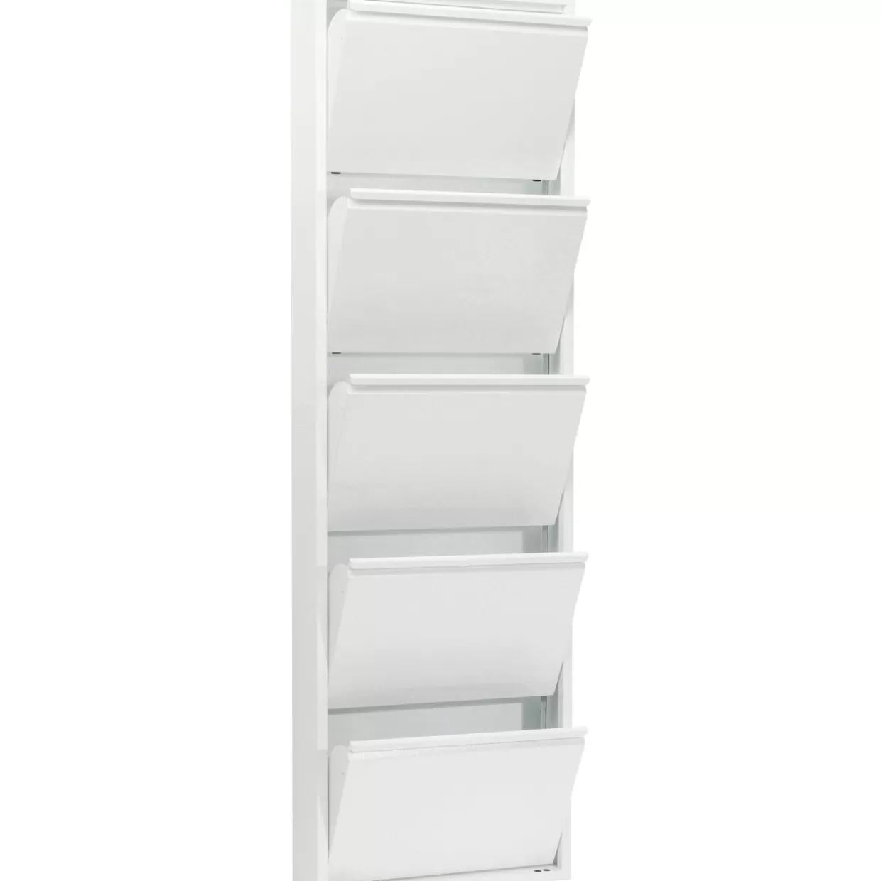 Caruso 5 Cassetti per Scarpe - Originale Complemento d'Arredo di KARE Design | Organizzatore Modulare in Stile Contemporaneo (Disponibile in Bianco Lucido)