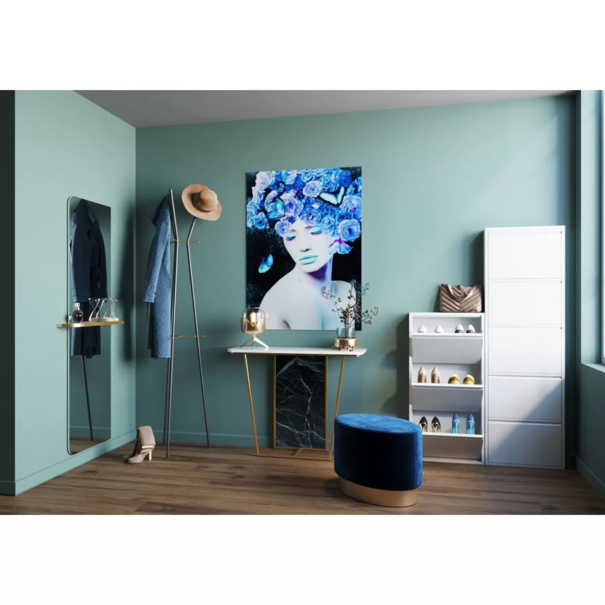 Caruso 5 Cassetti per Scarpe - Originale Complemento d'Arredo di KARE Design | Organizzatore Modulare in Stile Contemporaneo (Disponibile in Bianco Lucido)