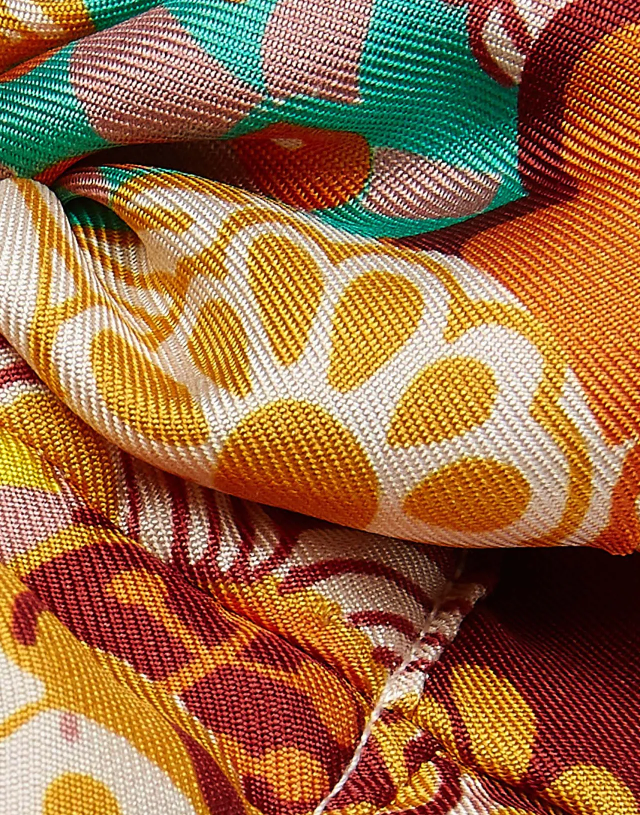 La DoubleJ Fascia Capelli Elegante con Stampa Festiva - Tessuto Twill Esclusivo in Promozione
