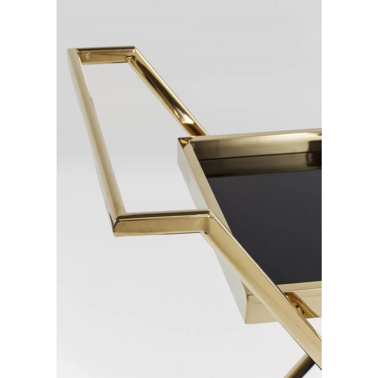 KARE Design - Tavoli Decorativi con Carrello Portavivande in Stile Casinò, Finitura Oro Opulento per Ambienti di Lusso