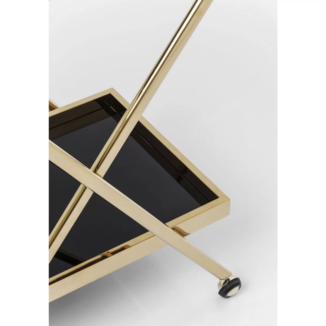 KARE Design - Tavoli Decorativi con Carrello Portavivande in Stile Casinò, Finitura Oro Opulento per Ambienti di Lusso