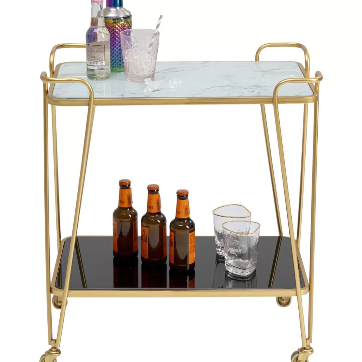 Tavoli da design con carrelli portavivandi KARE - Collezione West Coast stile California