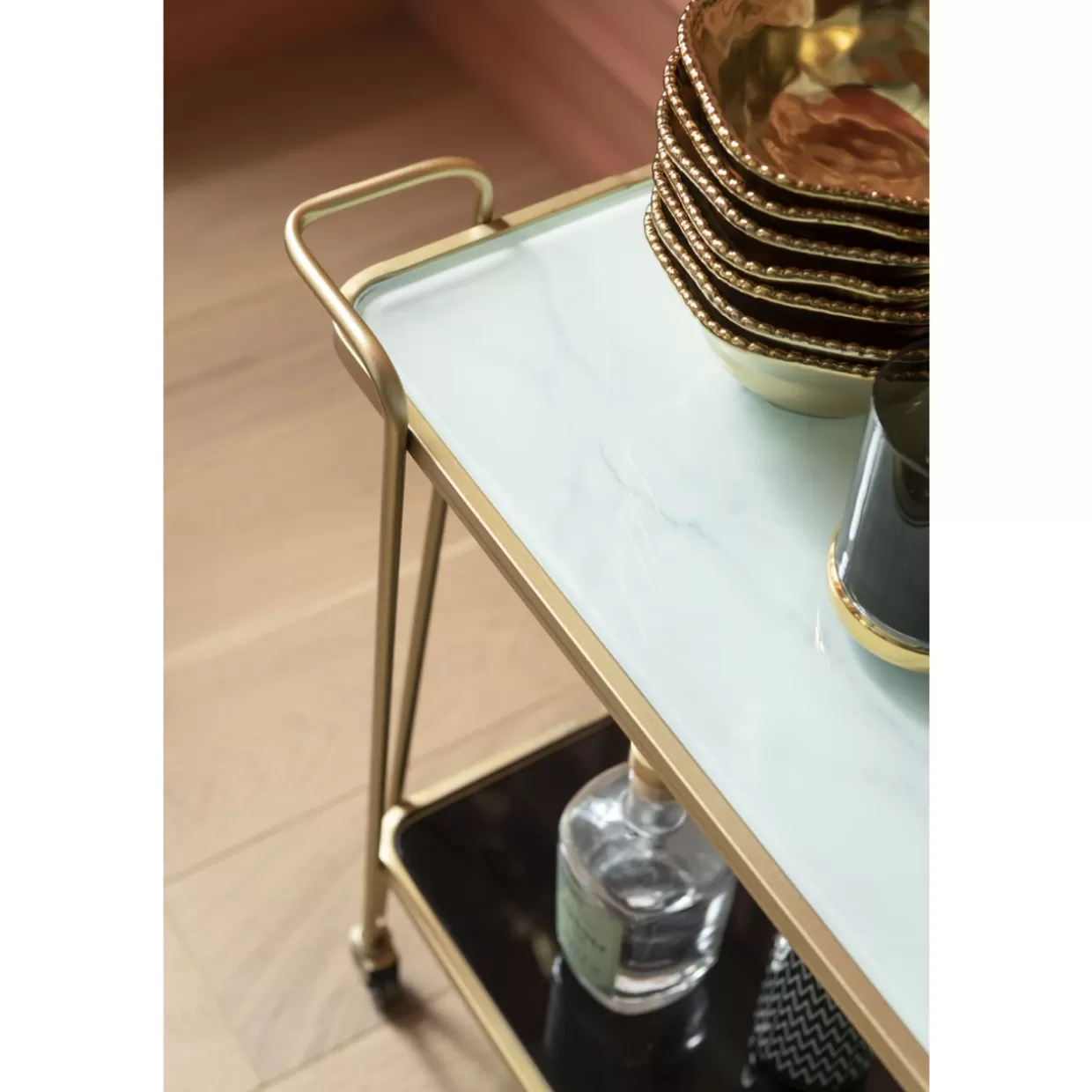 Tavoli da design con carrelli portavivandi KARE - Collezione West Coast stile California