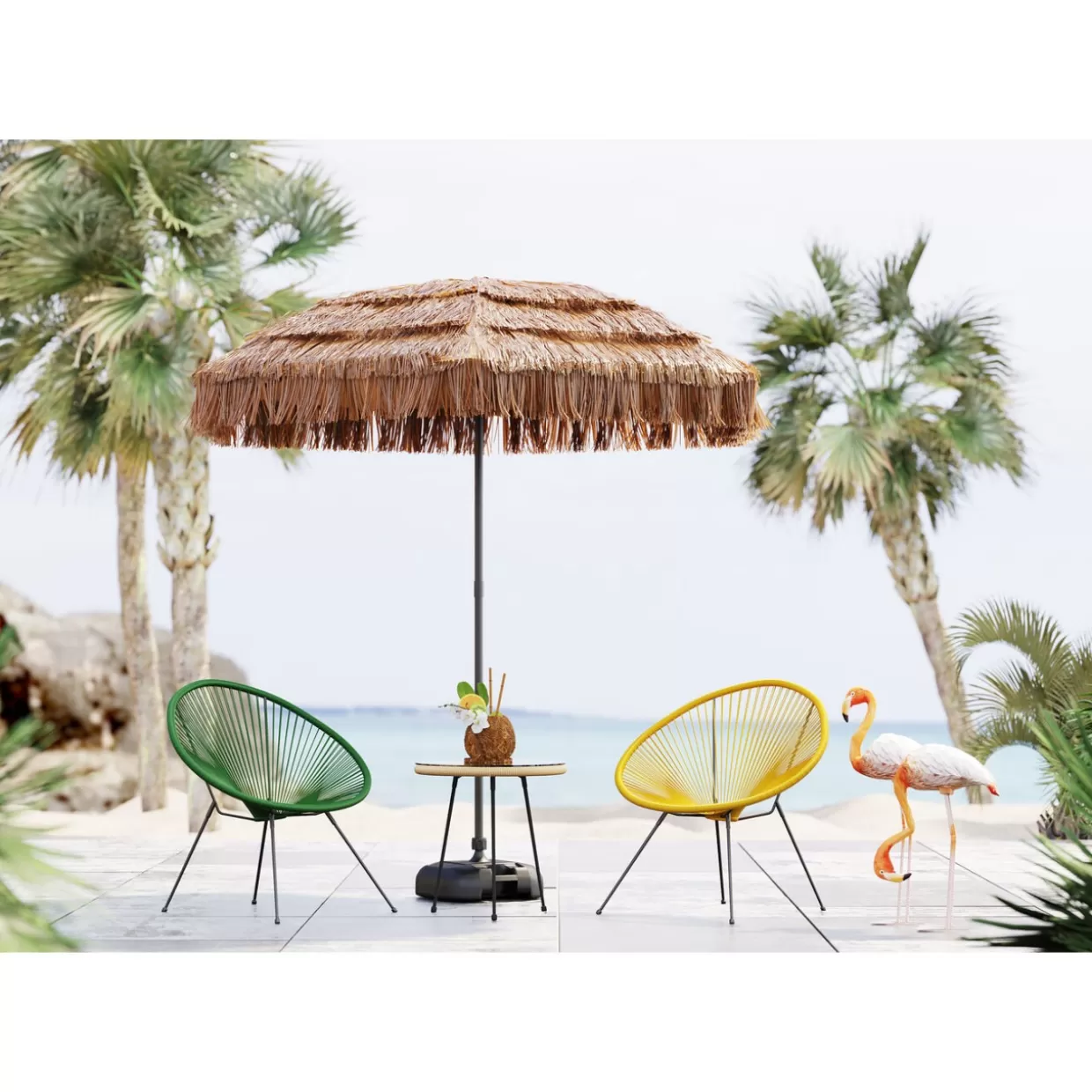 Poltrona Acapulco Verde Smeraldo - Arredo da Esterno Iconico KARE Design 

(Rilassati all'aperto con lo stile mid-century rivisitato)