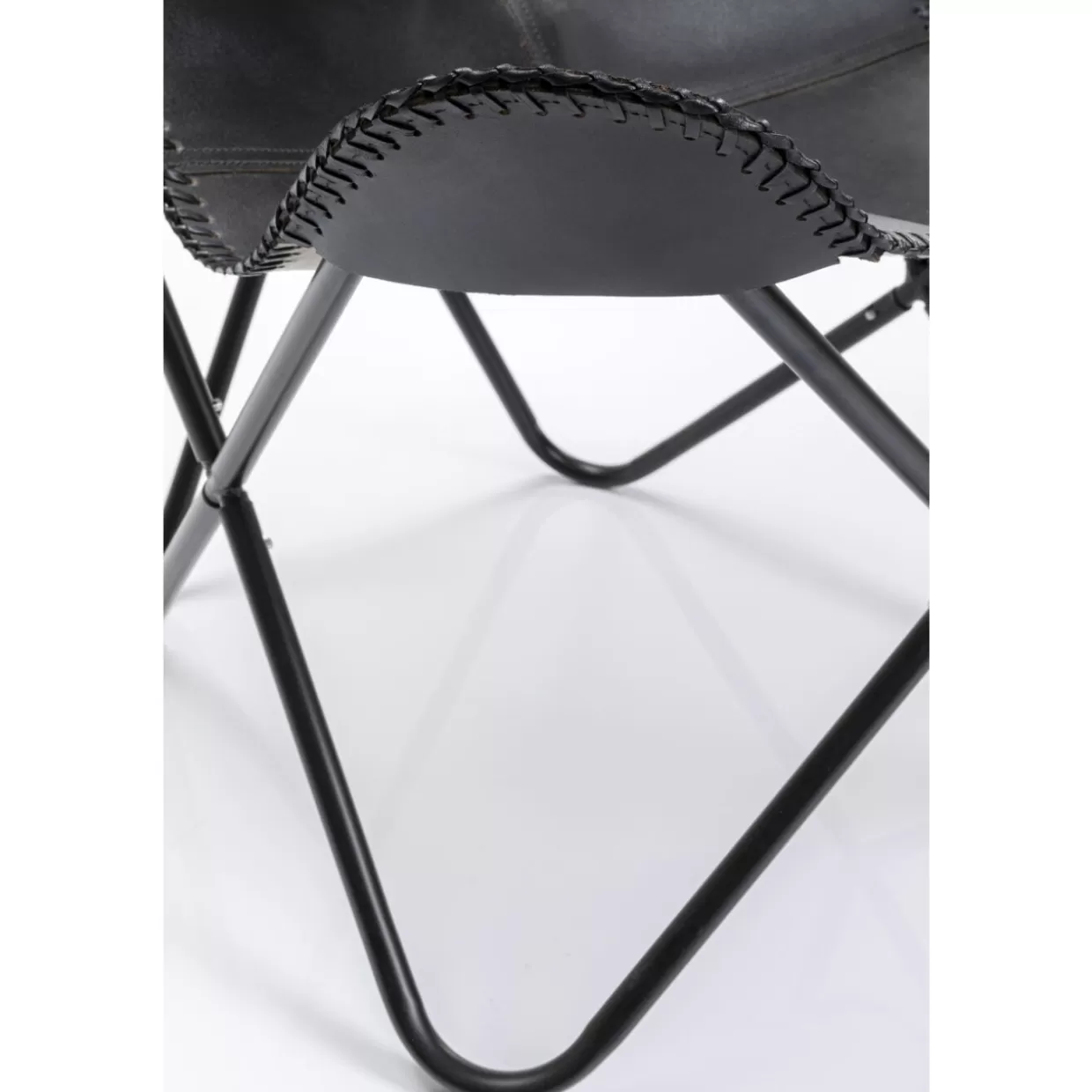 KARE Design Poltrona California in Pelle Nera – Eleganza senza tempo