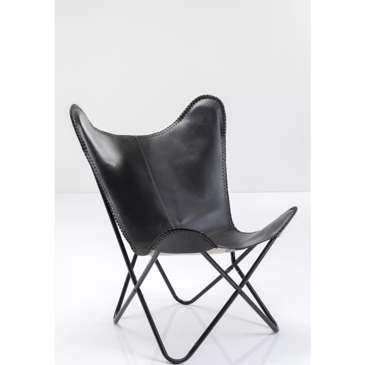 KARE Design Poltrona California in Pelle Nera – Eleganza senza tempo
