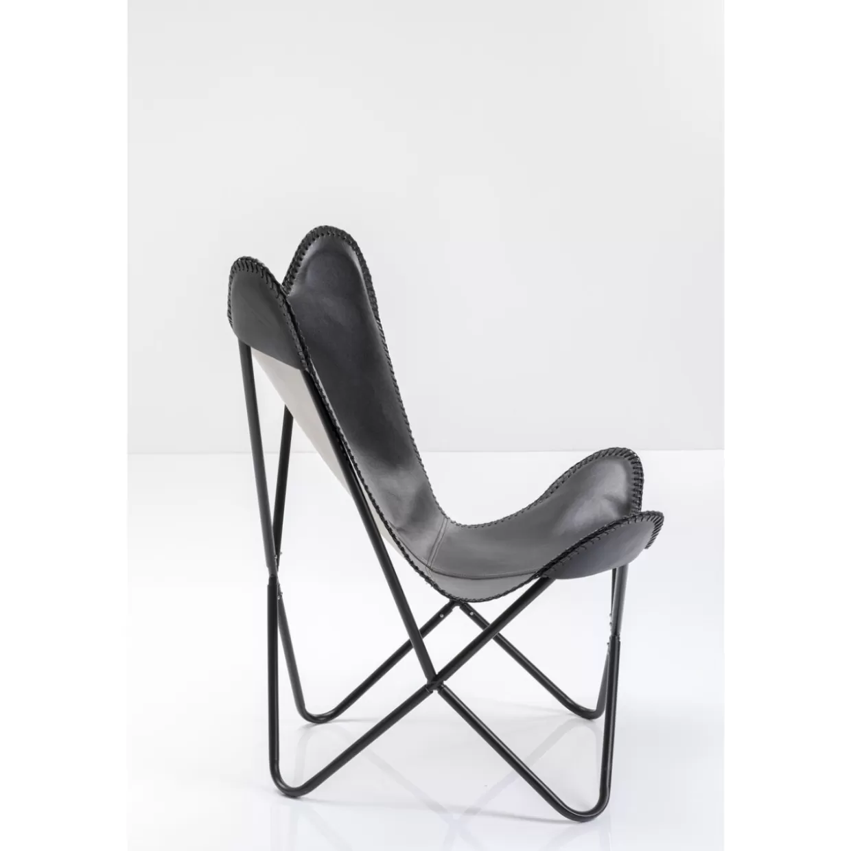 KARE Design Poltrona California in Pelle Nera – Eleganza senza tempo