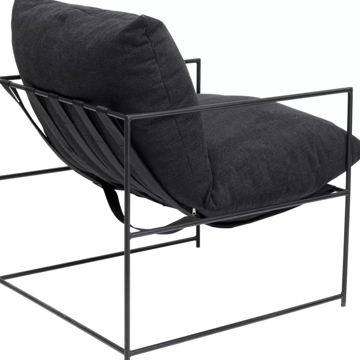 Poltrona moderna Cuby in tessuto grigio - Design contemporaneo KARE