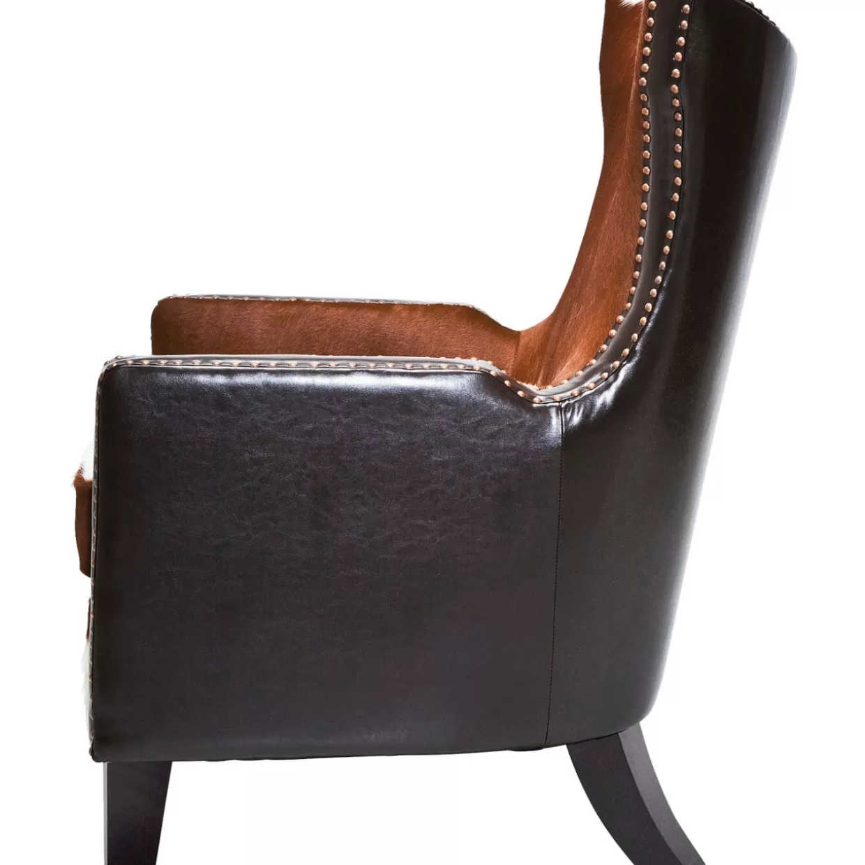 Poltrona Denver Cow Design by KARE - Sedia Comoda con Stile Western e Motivo Bovino per Arredamento Moderno