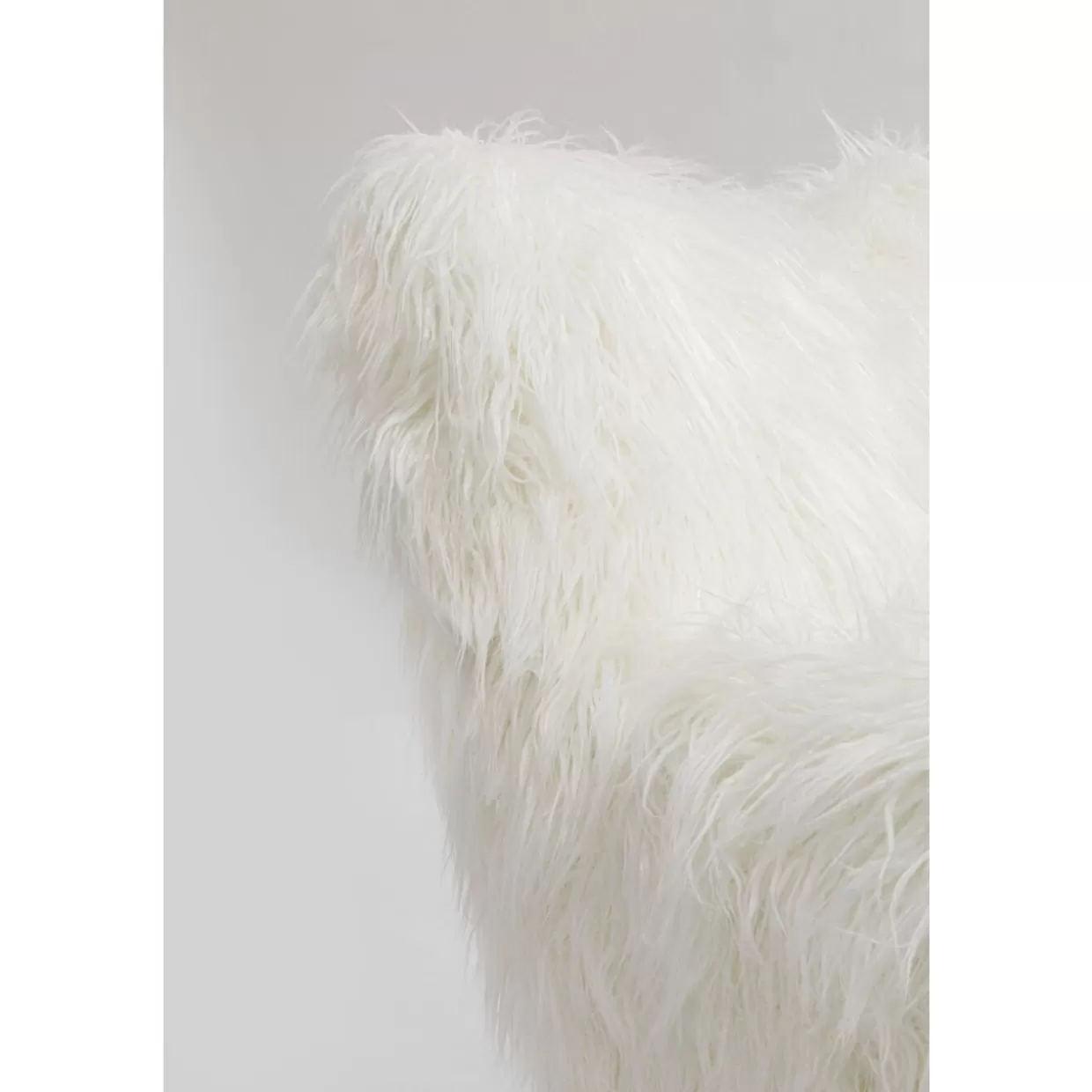 KARE Poltrona Elegante Golden Touch | Sedia Design in Bianco Avorio con Rifiniture Dorate