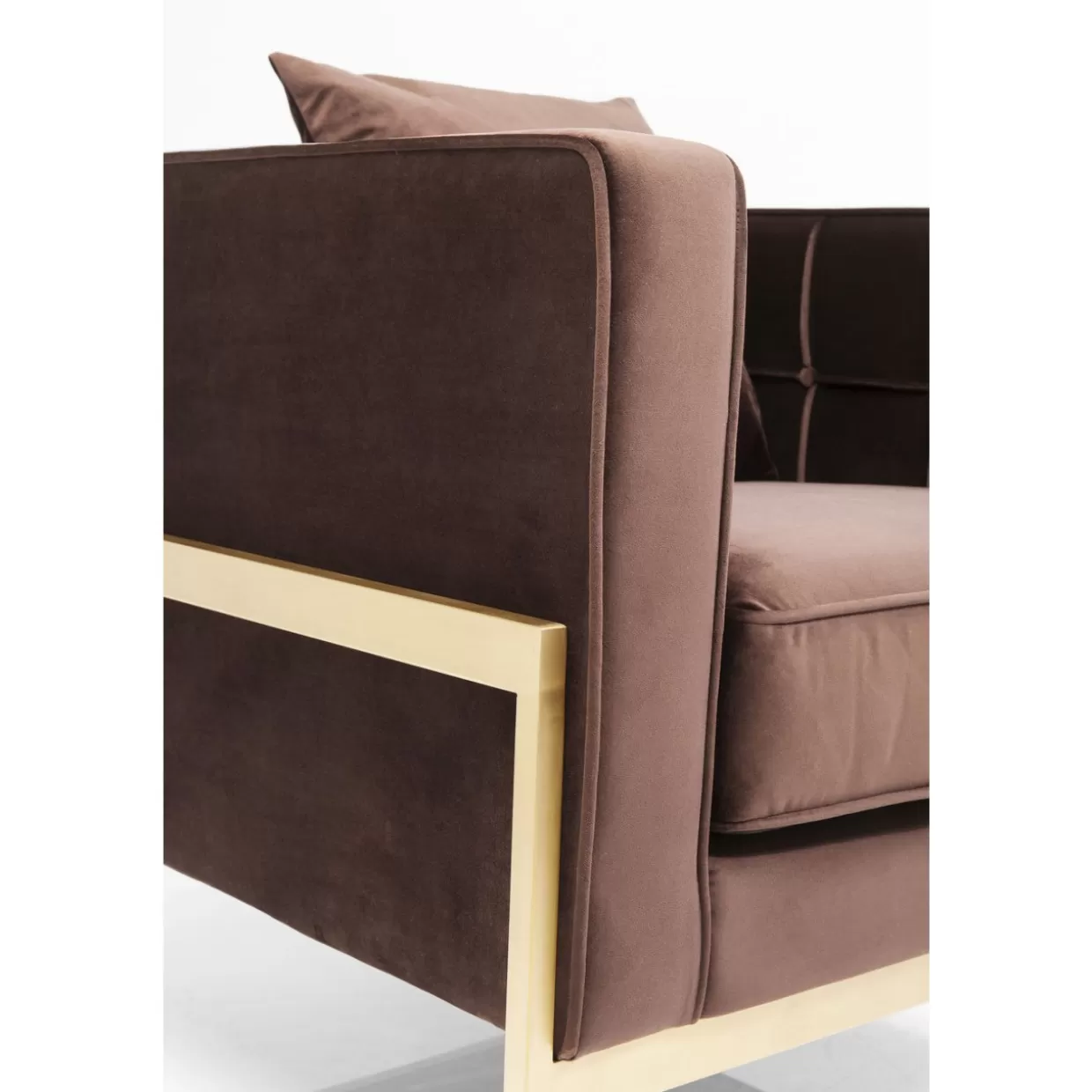 Poltrona KARE Design - Comfort contemporaneo con ispirazione loft in tonalità cioccolato

（：