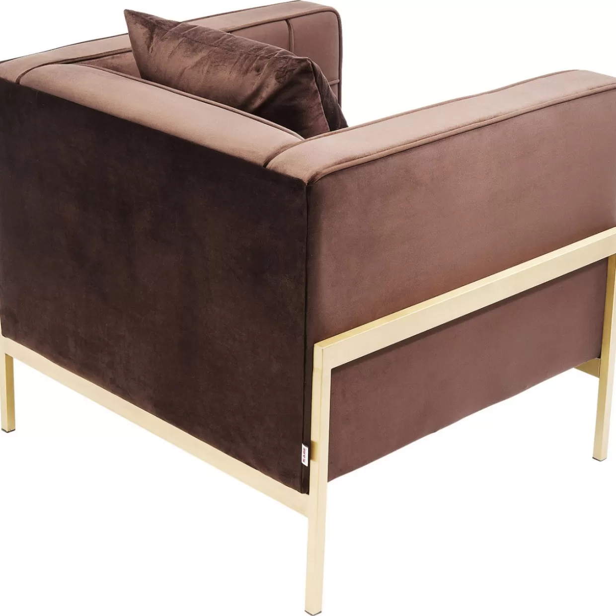 Poltrona KARE Design - Comfort contemporaneo con ispirazione loft in tonalità cioccolato

（：