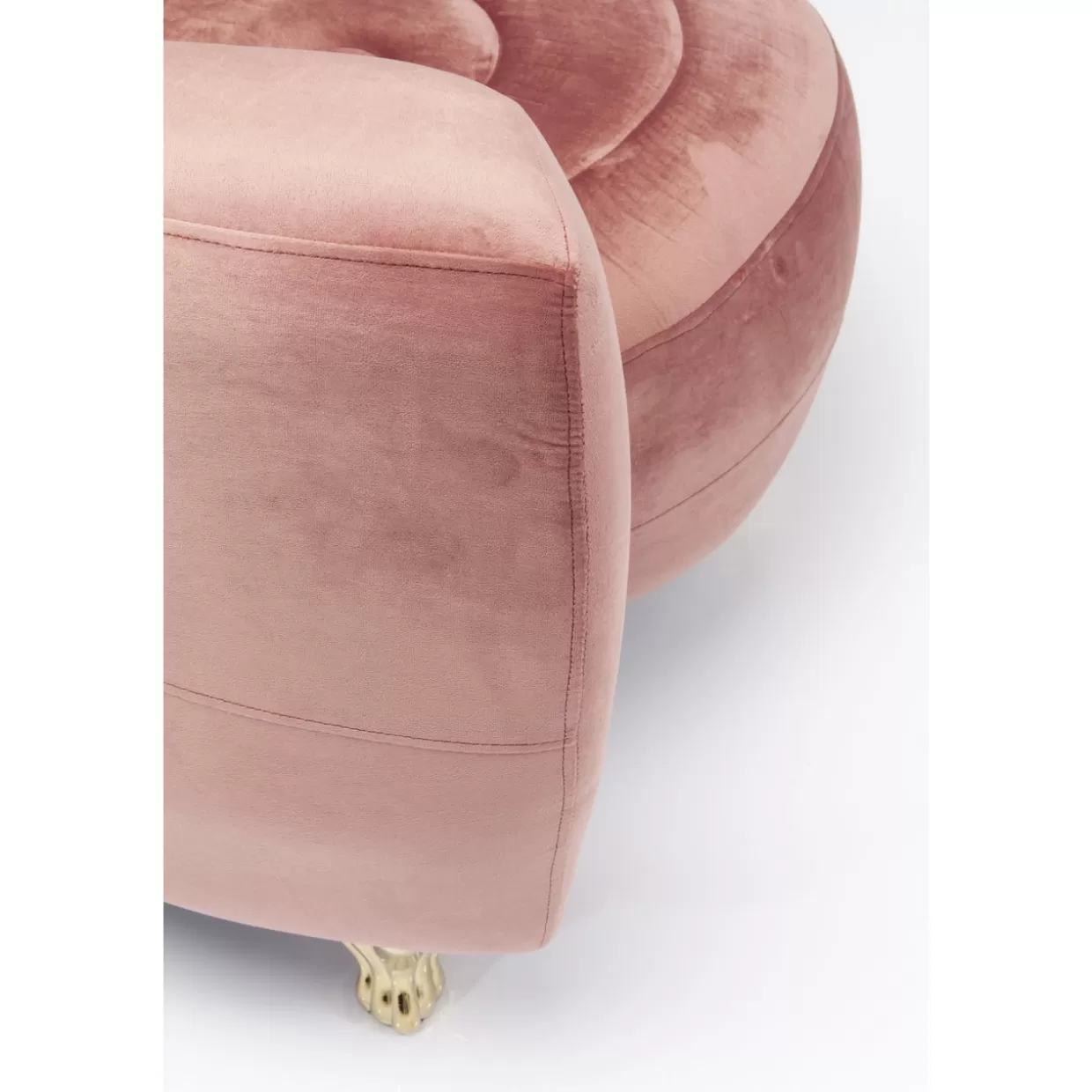 KARE Design Poltrona Elegante in Pelle Serpente con Rifiniture Rosa - Arredo Lounge di Lusso