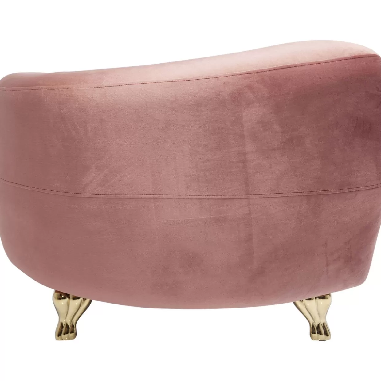 KARE Design Poltrona Elegante in Pelle Serpente con Rifiniture Rosa - Arredo Lounge di Lusso