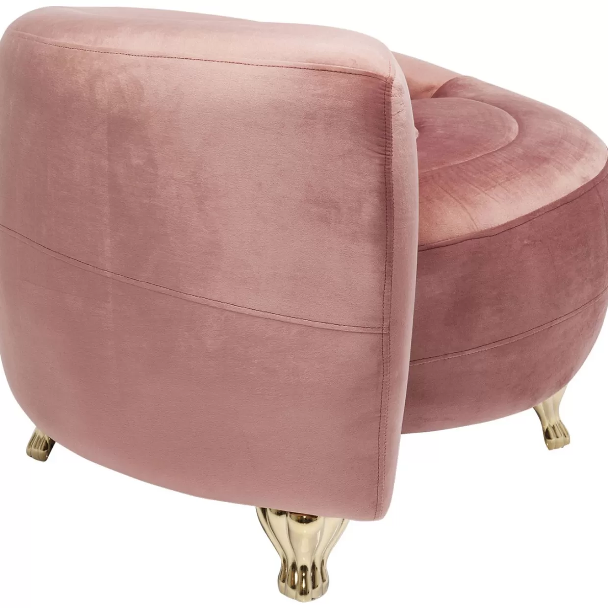 KARE Design Poltrona Elegante in Pelle Serpente con Rifiniture Rosa - Arredo Lounge di Lusso