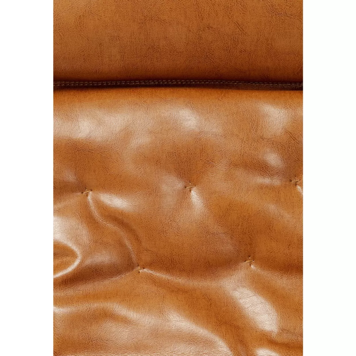 KARE DESIGN Poltrona Confortevole con Pouf Abbinato - Collezione Washington in Tonalità Braun Accogliente