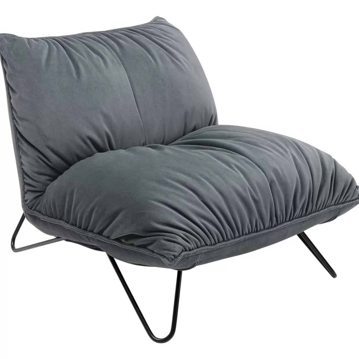 KARE Design Poltrona Porto Pino - Grigio Elegante con Design Moderno