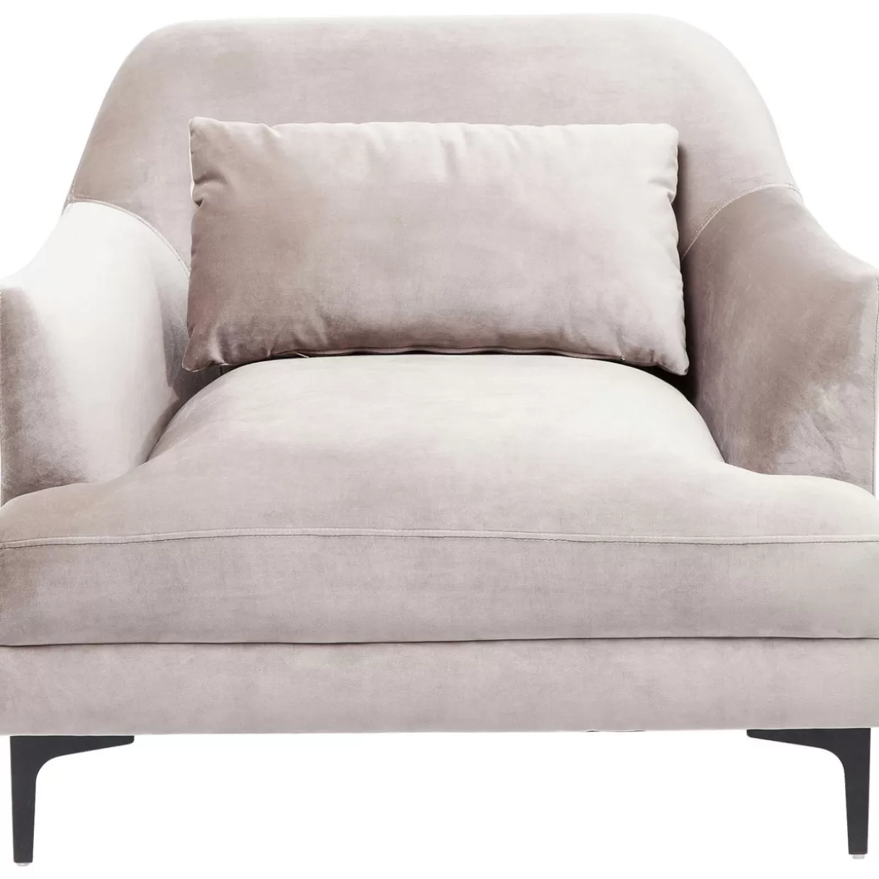 KARE Design - Poltrona Avvolgente Proud in Tessuto Grigio Fumo, Comfort Moderno