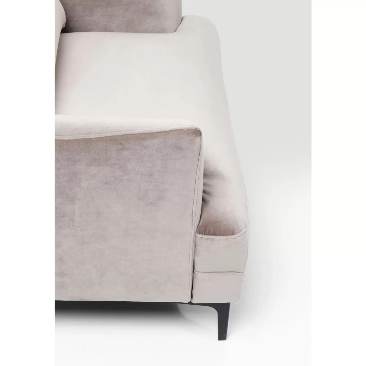 KARE Design - Poltrona Avvolgente Proud in Tessuto Grigio Fumo, Comfort Moderno