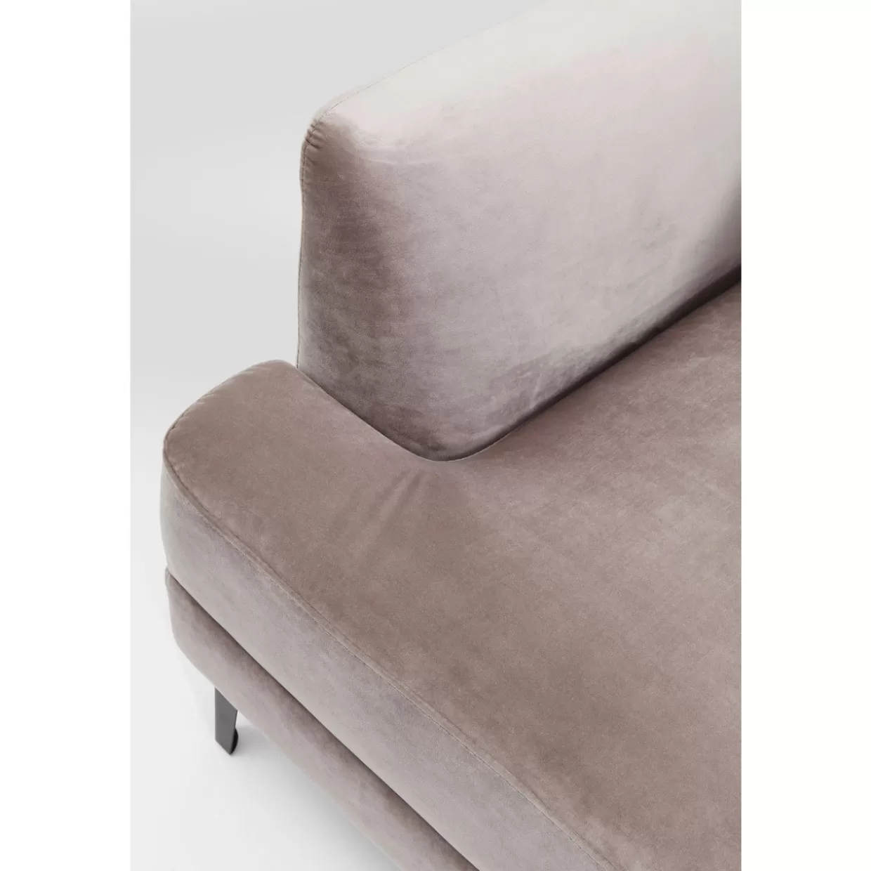 KARE Design - Poltrona Avvolgente Proud in Tessuto Grigio Fumo, Comfort Moderno