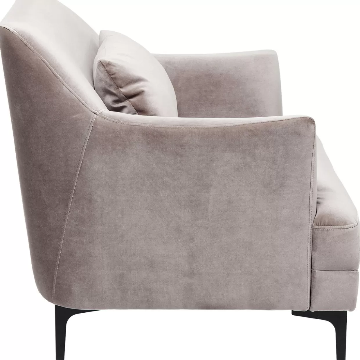 KARE Design - Poltrona Avvolgente Proud in Tessuto Grigio Fumo, Comfort Moderno