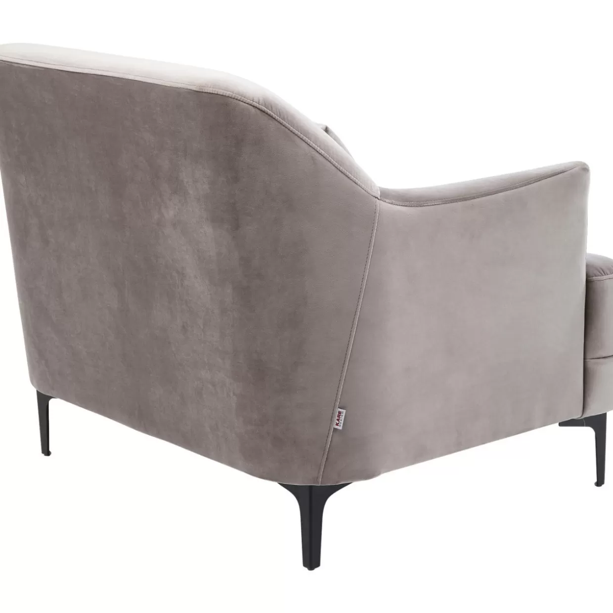 KARE Design - Poltrona Avvolgente Proud in Tessuto Grigio Fumo, Comfort Moderno