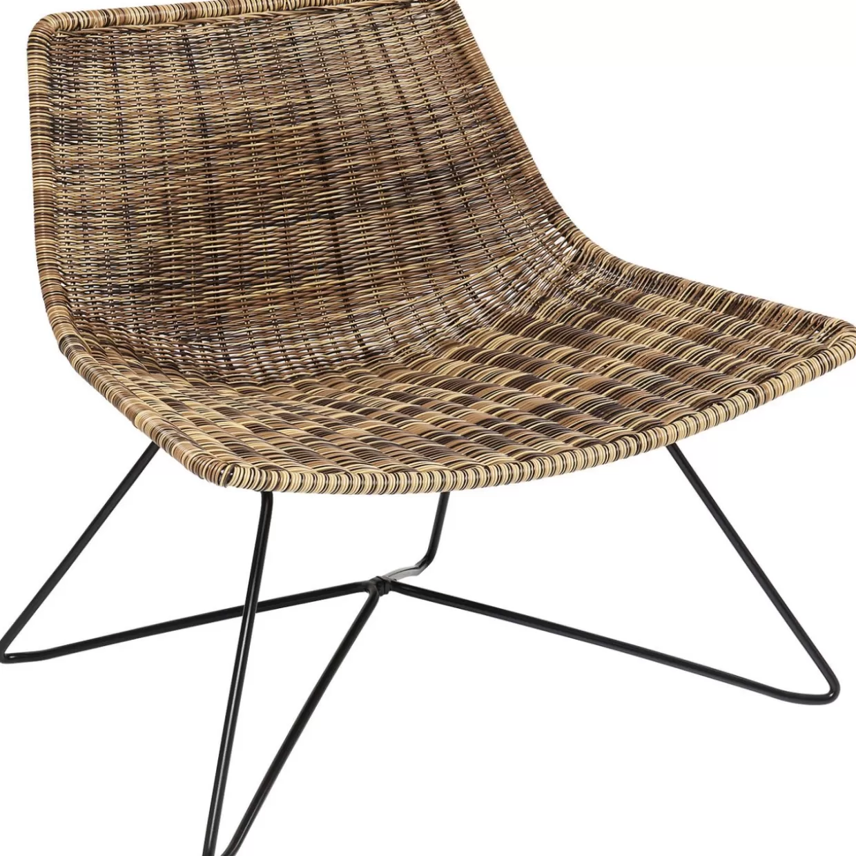 KARE Design Poltrona Lounge Sansibar - Confortevole Arredo da Esterno con Stile Tropicale per Relax all'Aperto