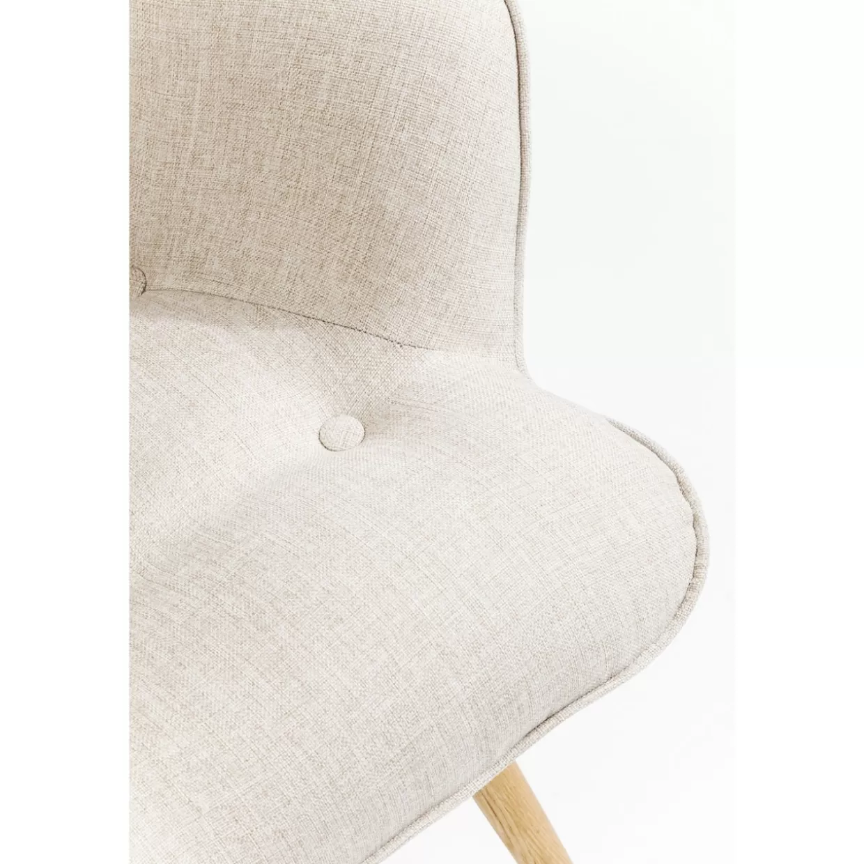 Poltrona Vicky Design Accogliente - Rivestimento in Lino Ecru  
Ideale per il soggiorno moderno | Struttura Leggero con Braccioli Avvolgenti  
KARE Collezione 2024 - Tonalità Naturale con Dettagli Artigianali