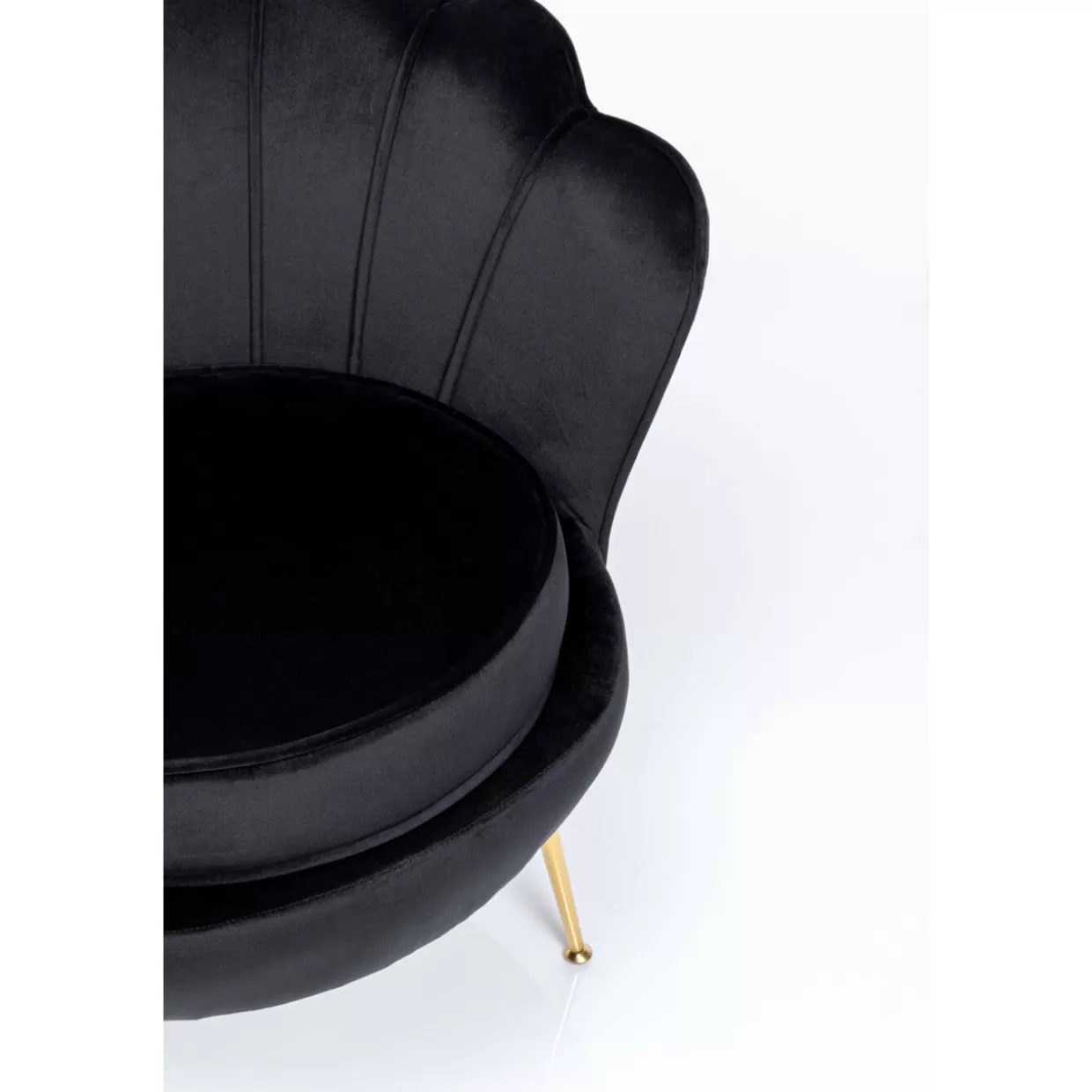 Poltrona KARE Design | Water Lily con Rifiniture Oro e Nero, Stile Contemporaneo