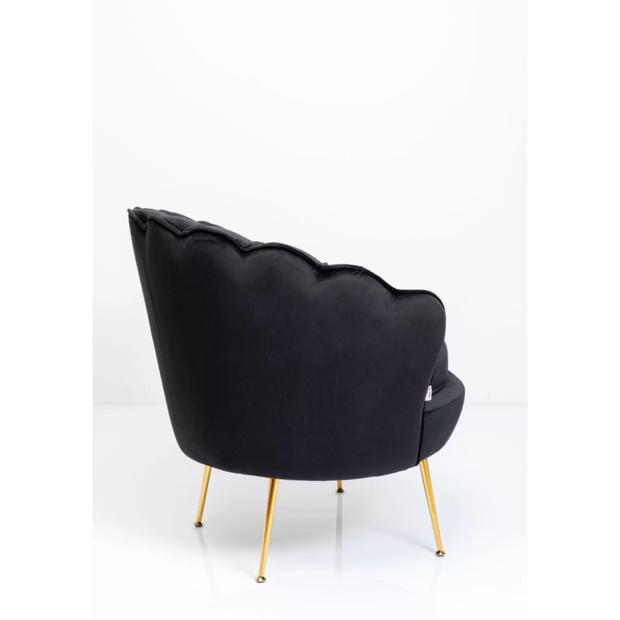 Poltrona KARE Design | Water Lily con Rifiniture Oro e Nero, Stile Contemporaneo
