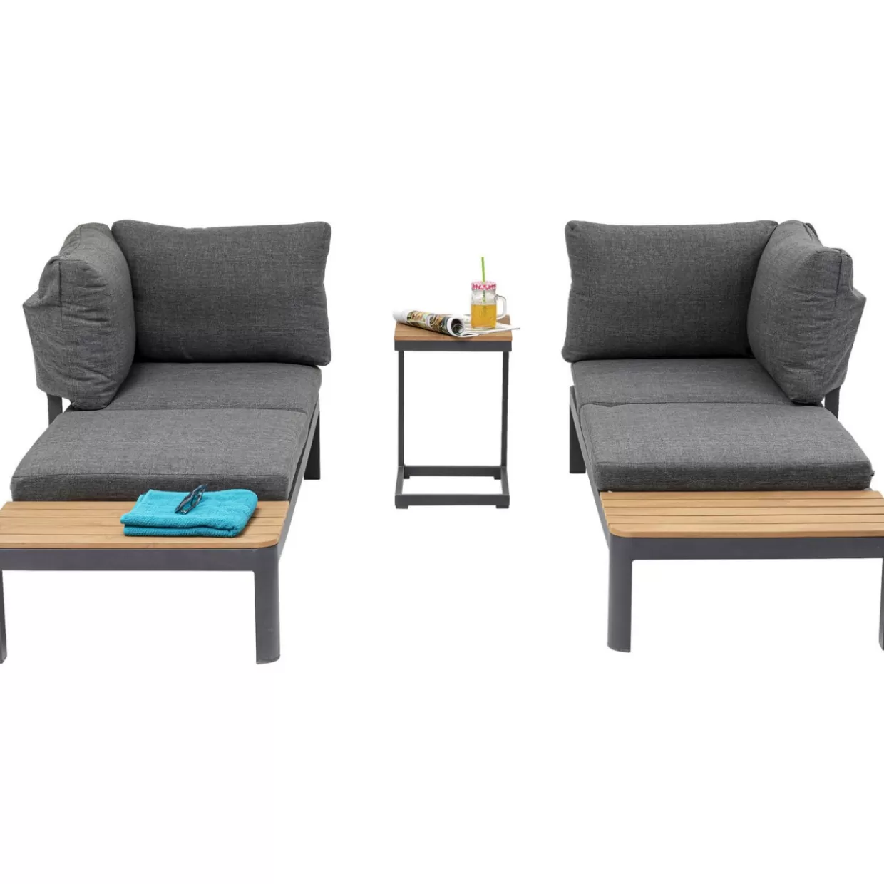 Set Giardino Modulare Happy Day - 3 Pezzi Comodi per Relax Esterno | KARE Design Collection