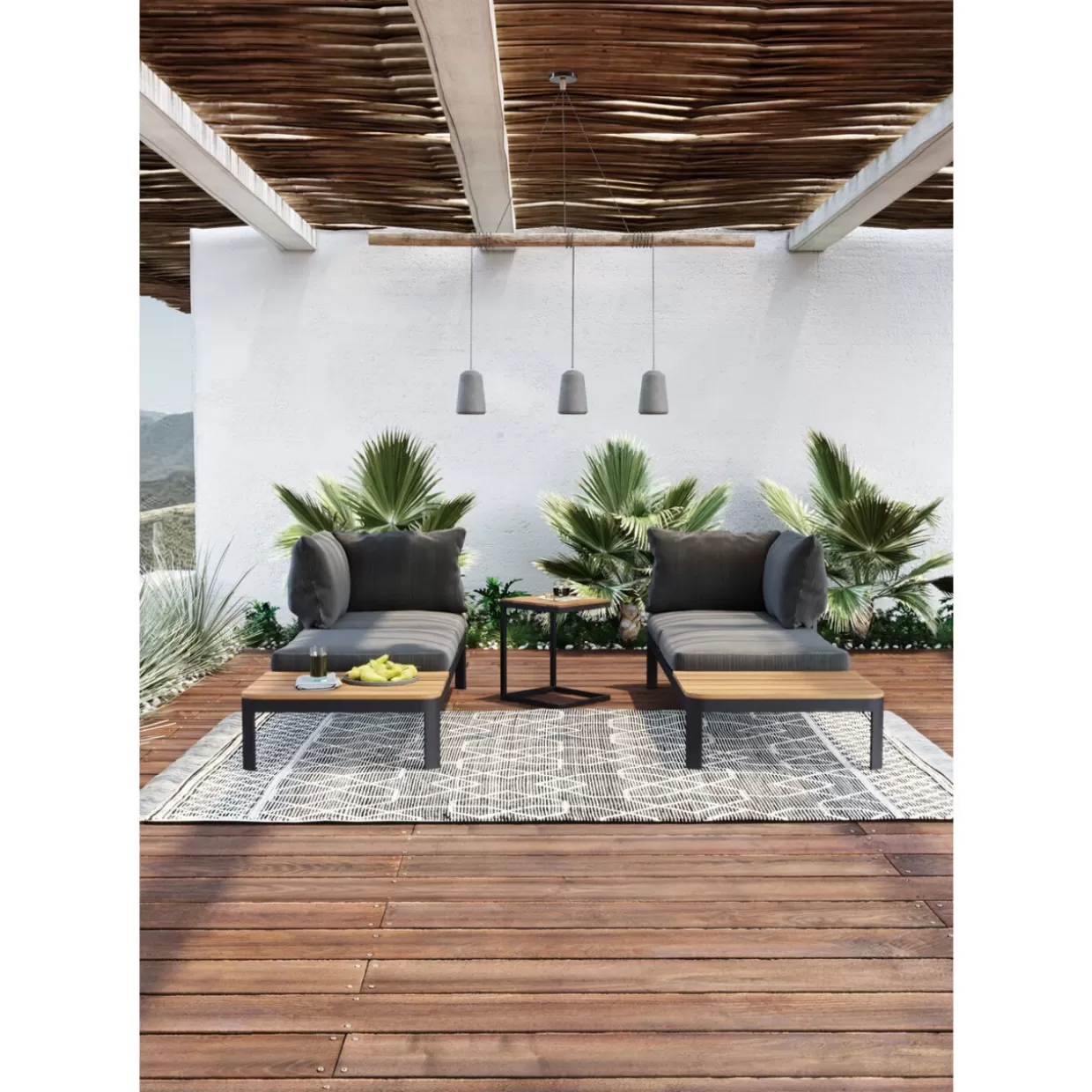 Set Giardino Modulare Happy Day - 3 Pezzi Comodi per Relax Esterno | KARE Design Collection
