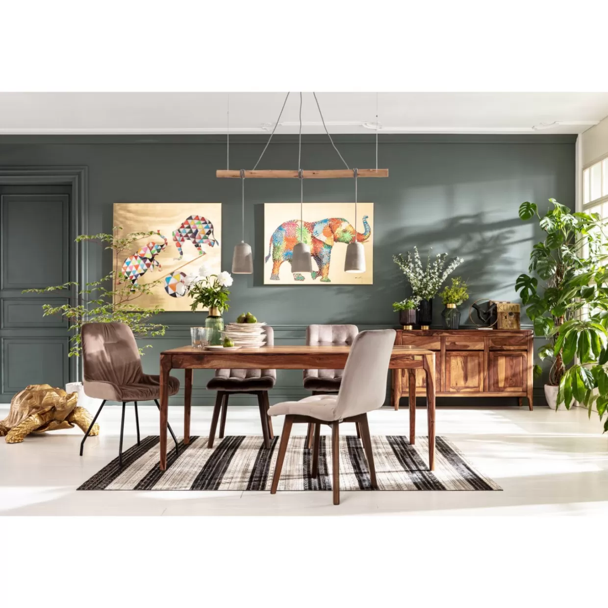 KARE Design - Credenze Moderne Brooklyn e Set Comò con Stile Naturale per Arredamento Contemporaneo