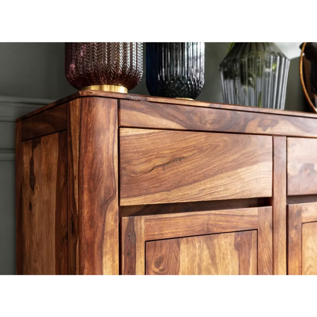KARE Design - Credenze Moderne Brooklyn e Set Comò con Stile Naturale per Arredamento Contemporaneo