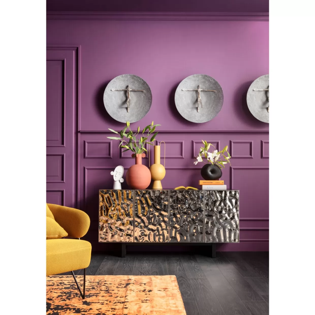 Credenza Moderna Caldera con Design Elegante - 160x78 cm | Collezione Esclusiva Comò KARE Design