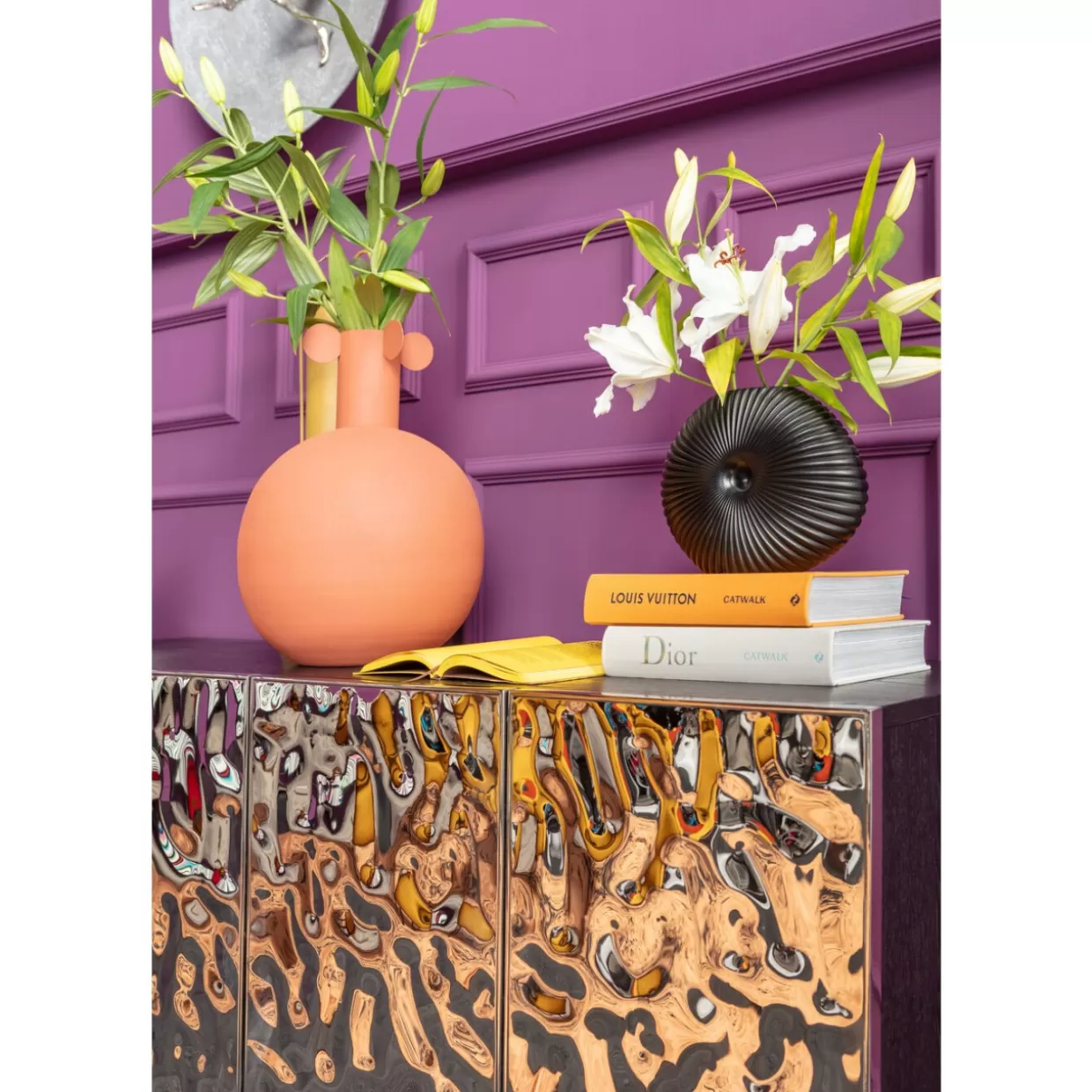 Credenza Moderna Caldera con Design Elegante - 160x78 cm | Collezione Esclusiva Comò KARE Design
