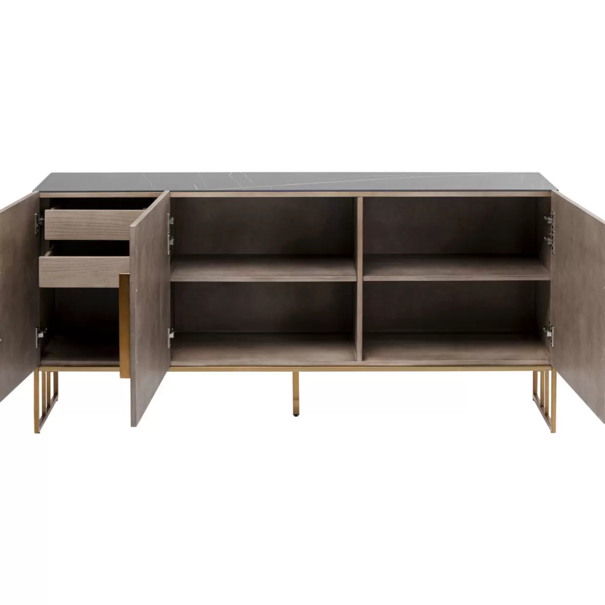 Credenza Moderna Cesaro KARE Design - Comò Soggiorno 160x76 cm, Arredamento Funzionale per Sala da Pranzo con Design Contemporaneo
