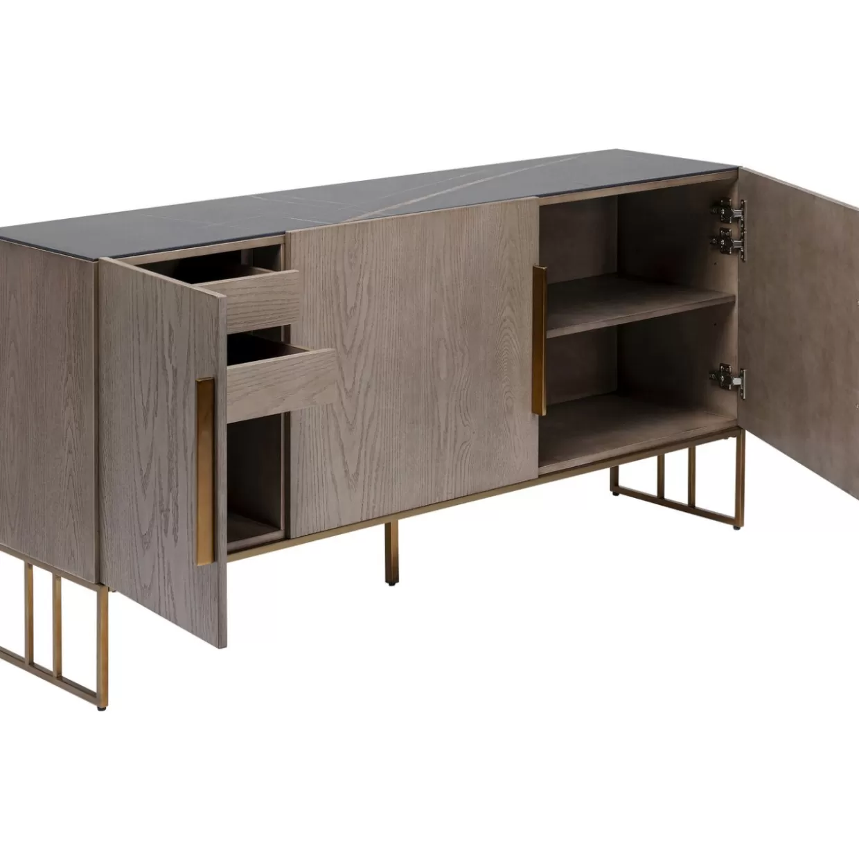 Credenza Moderna Cesaro KARE Design - Comò Soggiorno 160x76 cm, Arredamento Funzionale per Sala da Pranzo con Design Contemporaneo