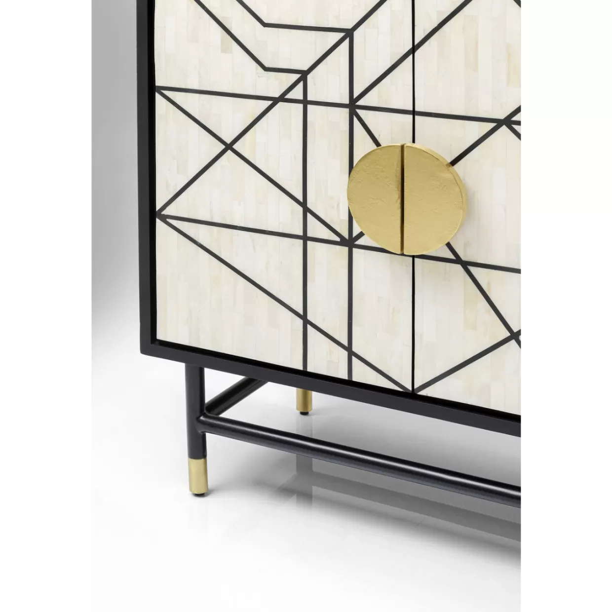 Credenza Moderna KARE Design per Soggiorno, Comò con Ante Laccate - Disponibile in Misura L.150 x P.80cm